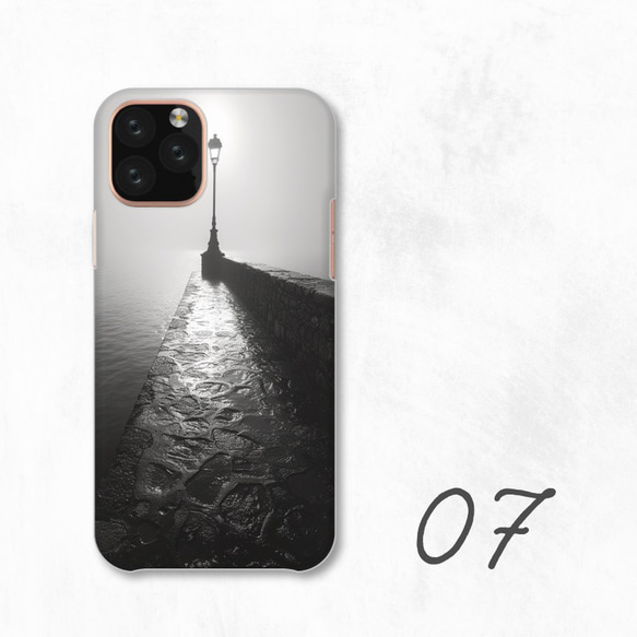 拍照單色海岸燈塔風景智慧型手機保護殼，相容於所有型號後背硬殼 NLFT-HARD-a418 第9張的照片