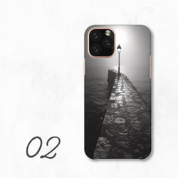 拍照單色海岸燈塔風景智慧型手機保護殼，相容於所有型號後背硬殼 NLFT-HARD-a418 第4張的照片