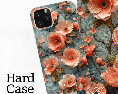 花柄 エレガント スタイリッシュ 個性的 全機種対応スマホケース