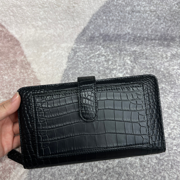 クロコダイル レザー ワニ革 本革 長財布 二つ折り財布 ビジネス財布 