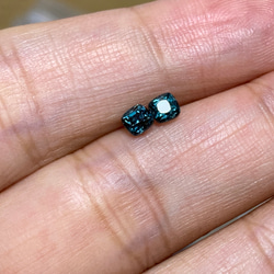 RS4-81 宝石質 珍しい高貴なピーコックブルー 孔雀青 孔雀緑 スピネル ミャンマー産 ルース 15枚目の画像