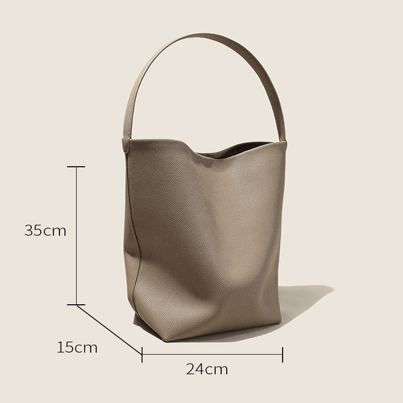 ※母子バッグのデザイン|上質の牛革ウォーターバケツバッグ｜ハンドバッグ クラッチバッグ 10枚目の画像