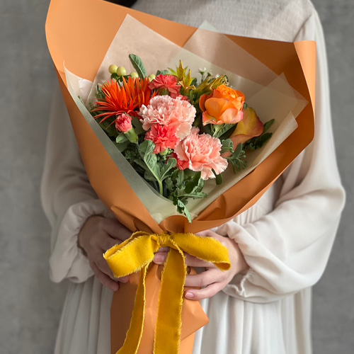 【Vanessaページ】　テクスチャーアート フラワーアート 花束 ブーケ 華麗なるローズブーケ＊ペーパーフラワー アレンジメント