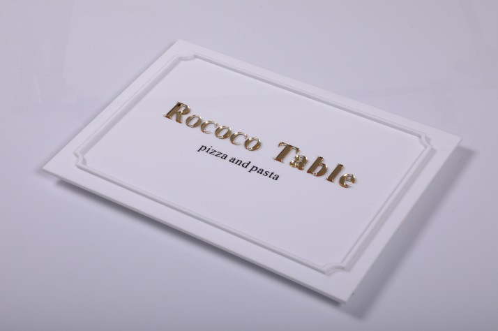 アクリル板　フレンチシック　高級　立体　壁掛け式　会社、スタジオ、家庭用の表札　コンテンツのカスタマイズ