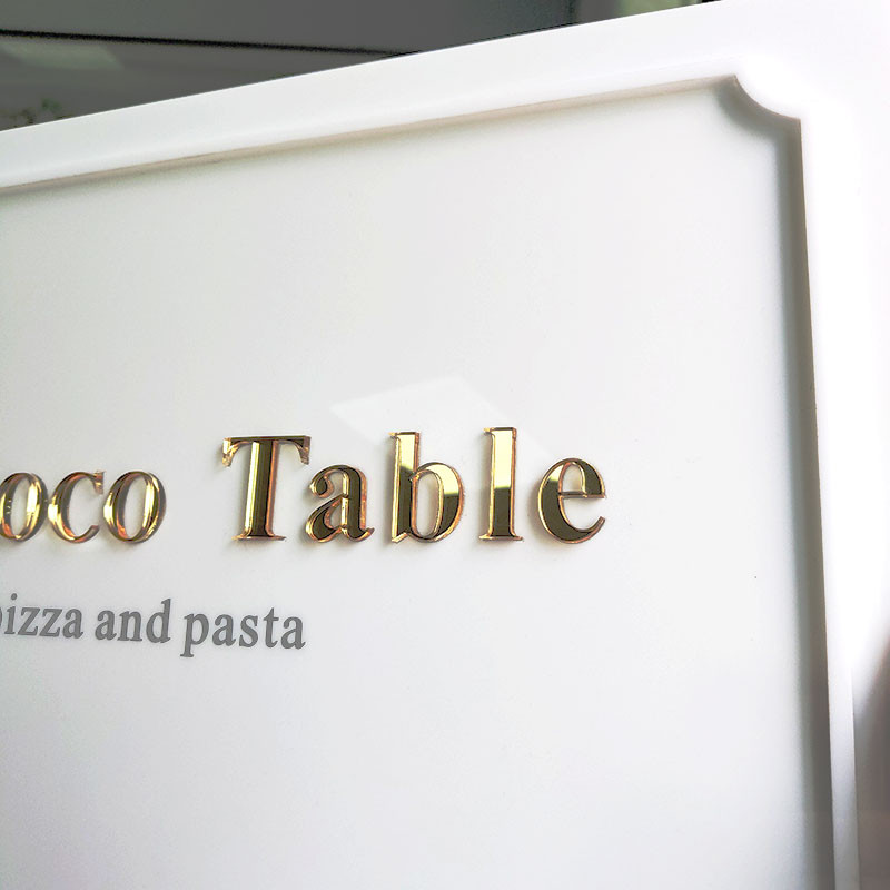 アクリル板　フレンチシック　高級　立体　壁掛け式　会社、スタジオ、家庭用の表札　コンテンツのカスタマイズ