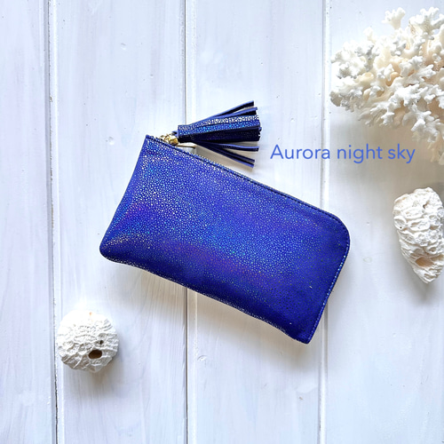 オーロラナイトスカイ』軽くてコンパクト☆L字ファスナー長財布『coron