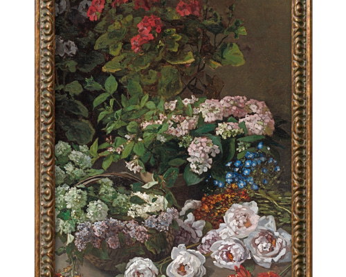 ポスター アート 絵画『クロード・モネ 春の花』北欧 A3 イラスト