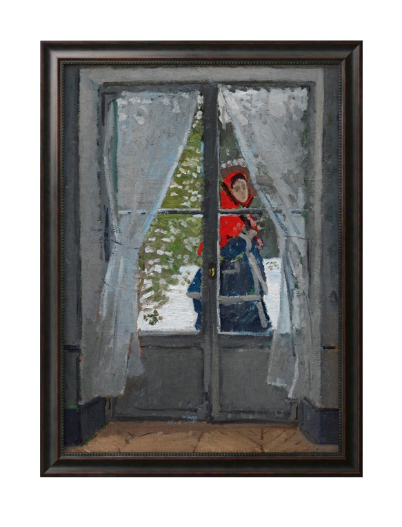 クロードモネ 絵画 油絵 額縁 モネ婦人と息子 クロードモネ 絵画 油絵 額縁 モネ婦人と息子 アートパネル