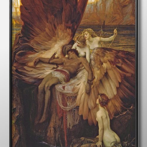 ポスター アート 絵画『ジェームズドレイパー イカロスのための哀歌