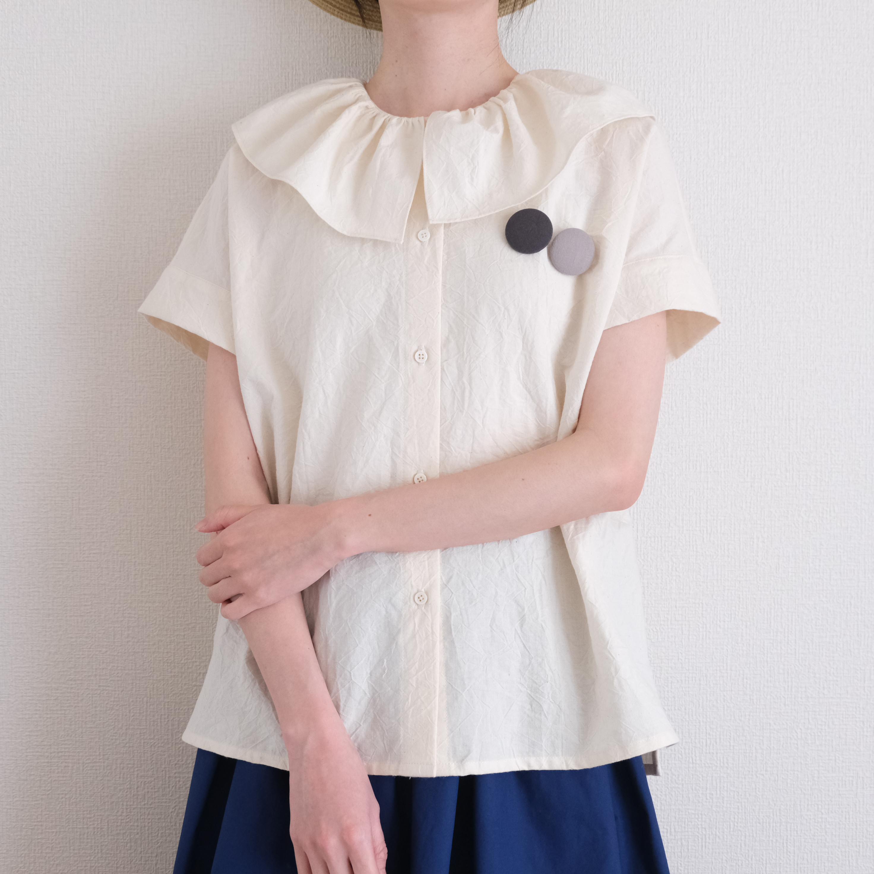 ハンドメイド　ふわふわブラウス ハンドメイド　ふわふわブラウス