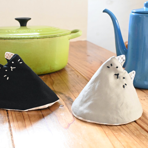 ラブラブねこちゃん 鍋つかみ ミトン その他キッチン小物 アトリエ