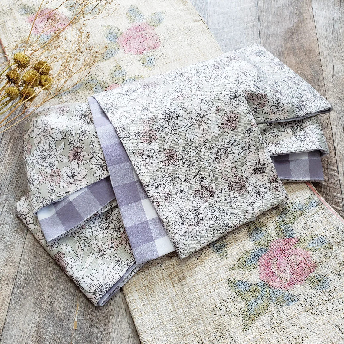 半幅帯 百華 MOMOKA 刺繍 ボタニカル 草花 グレー×白 半幅帯 百華 MOMOKA 刺繍 ボタニカル 草花 グレー×白 半巾帯 長尺 綿