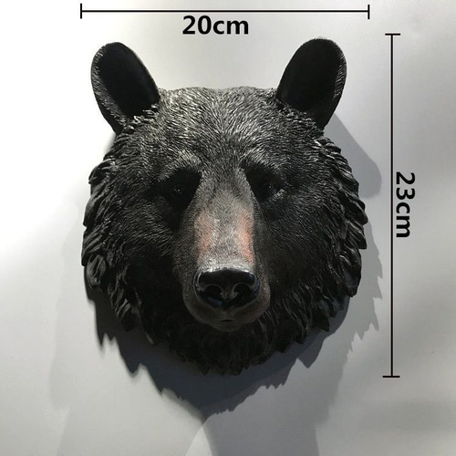 アニマルヘッド　壁掛け　熊 ウッド アニマル ヘッド Bear 熊 クマ 動物 ウォールオブジェ 壁