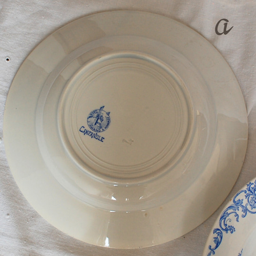 フランスアンティークプレート サンタマン St Amand Campanule 深皿