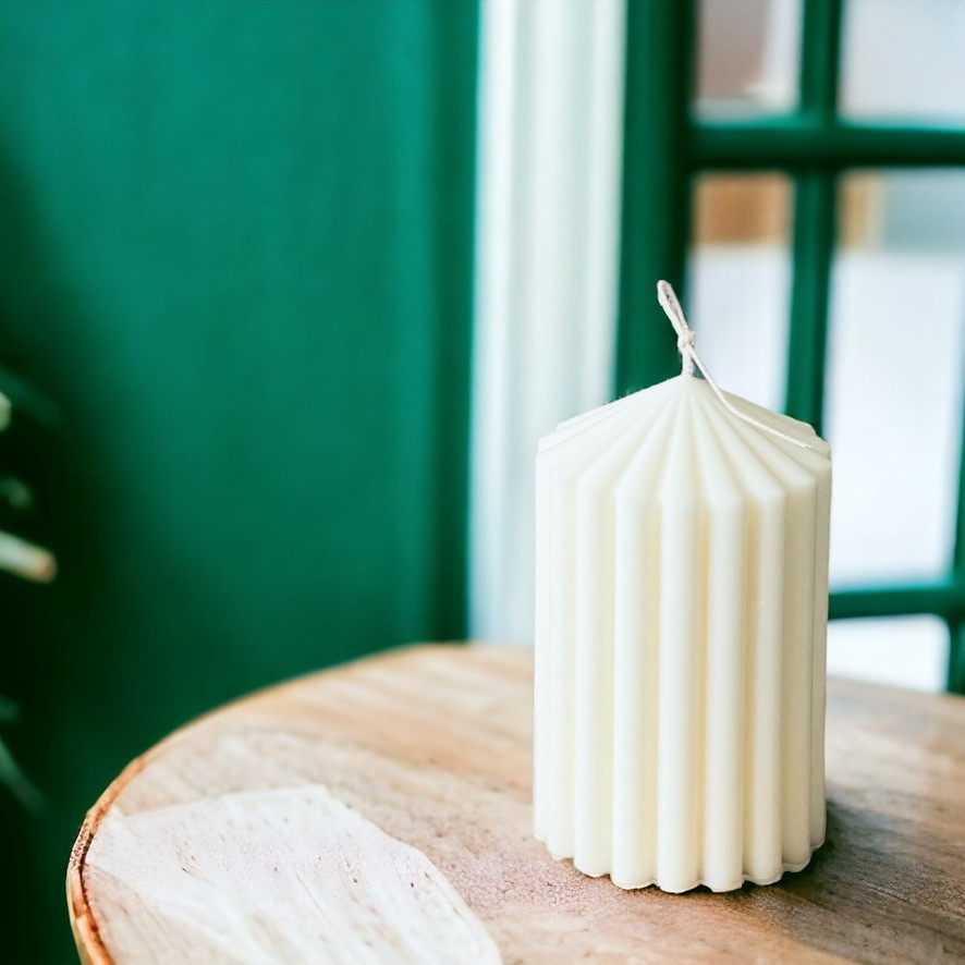 ピラーキャンドル3点セット スイートオレンジの香り