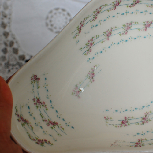 フランス アンティーク ラヴィエ皿 花模様 フランスアンティーク