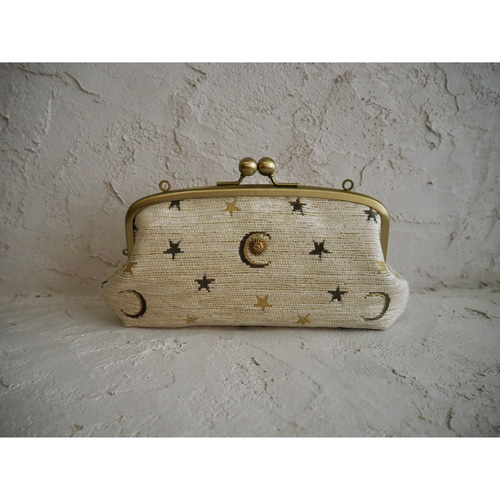 月と星のお財布 がま口長財布 長財布 riff art gallery 通販 17596905