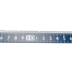 ucg42【2M】デザインチェーン 線径約0.8mm / 幅約1.3mm シルバー 真鍮 切り売りチェーン 4枚目の画像