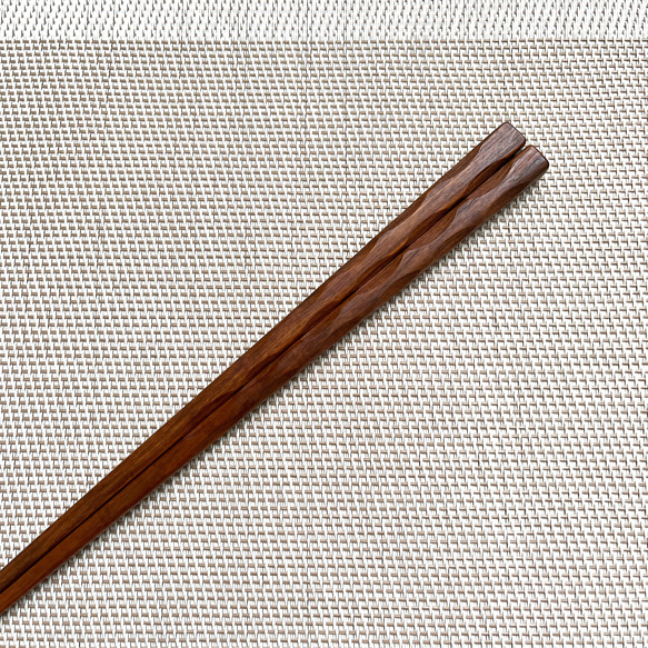 リグナムバイタ　箸　手作り　1 2枚目の画像