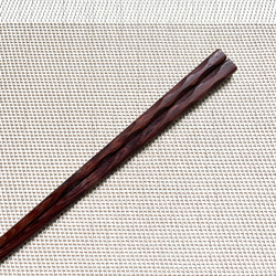 ムラサキタガヤサン　箸　手作り　29 2枚目の画像