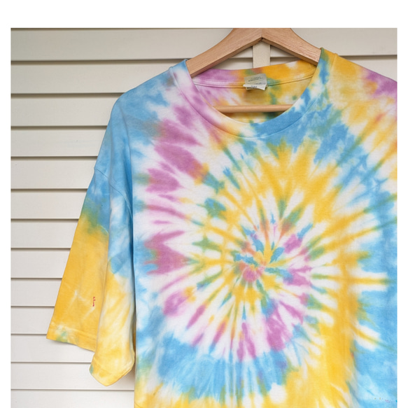 extra vitamins タイダイ イラスト tシャツ タイダイ染め アクア