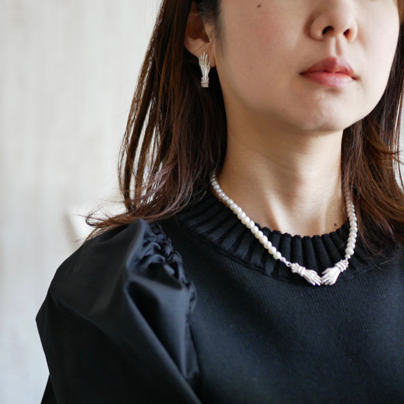 ピアス【Lady hand &antique bijou/silver925 】アンティーク　手　ハンド 14枚目の画像