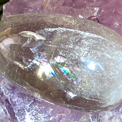万華鏡✿*:・ レインボー スモーキークォーツ 　原石　タンブル　煙水晶 7枚目の画像