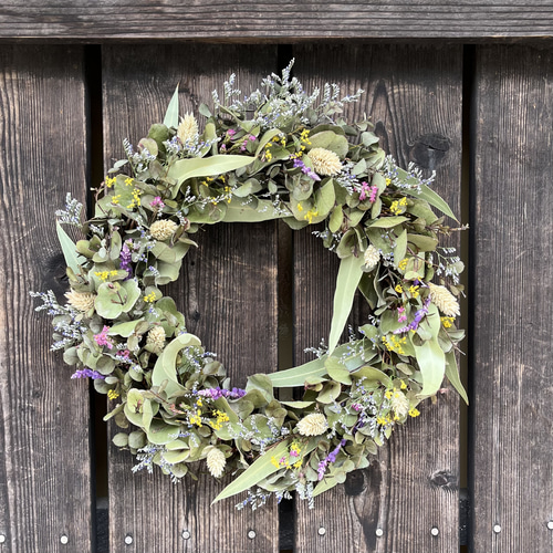 送料込】ユーカリのナチュラルリース リース ブエンカミーノ 通販  