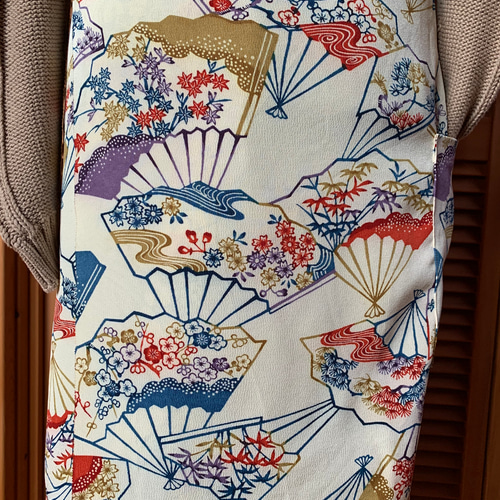 カフェエプロン 吉祥文様 着物リメイク エプロン ちゃこ 通販 17597853  