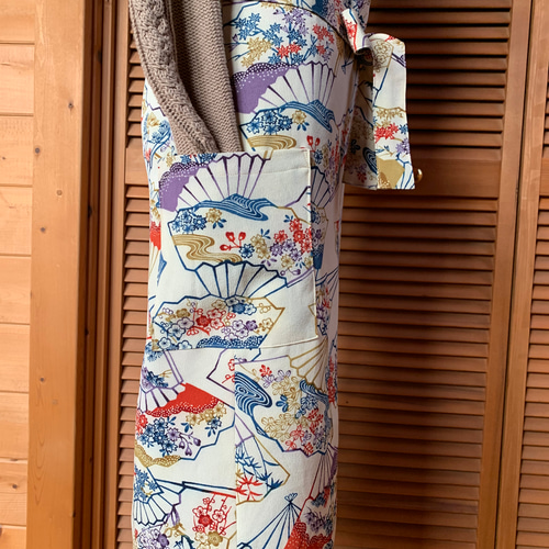 カフェエプロン 吉祥文様 着物リメイク エプロン ちゃこ 通販 17597853