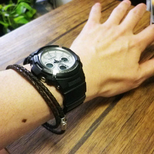 サイズが選べる 38cm～77cm 簡単 マグネット式 本革 3mm ネックレス