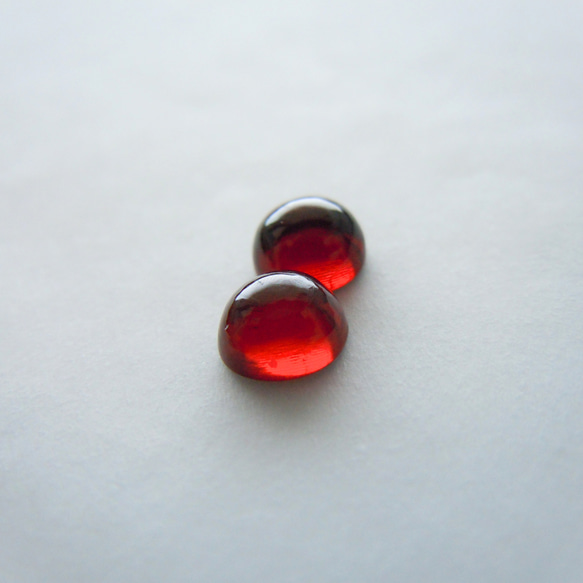 ガーネットとあこや真珠のイヤリング/サージカルステンレス/金属アレルギー対応/赤/レッド/天然石 3枚目の画像