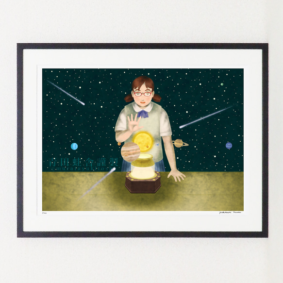 理科少女４＊太陽系儀:2024／ジクレー版画 10枚目の画像