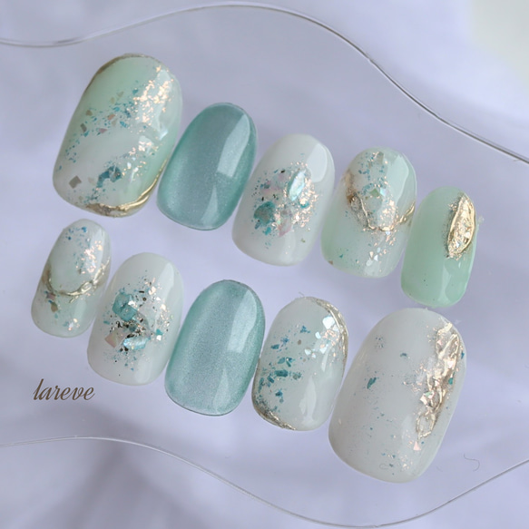 ハワイの海【送料無料】高品質ジェル 両面テープ付属 エメラルド