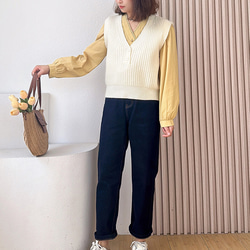 身長140㎝～155㎝の小柄女性向けのカーレディースシャツ 綿制 長袖 ブラウス ファッション 前開き ブラウス トップ 11枚目の画像