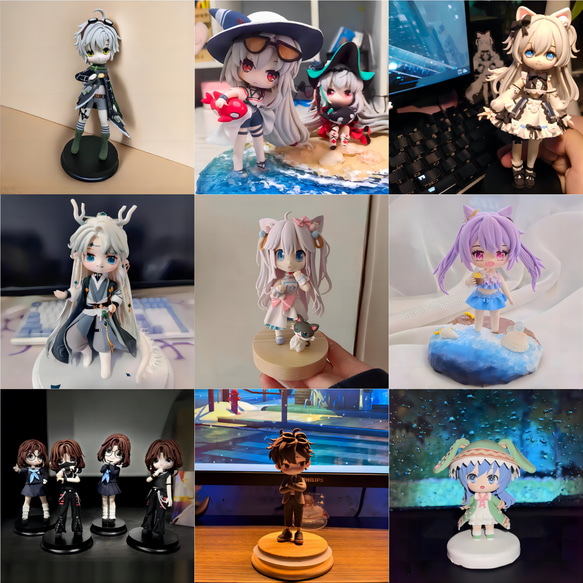 カスタムフィギュア 原型師 [かわいいバージョン]Cute edition 02 フィギュア オーダーメイド かわいいバージョン edition 通常のスケールのバージョン figyua Cute Normal proportion お客様が提供する画像が必要 このタイプのフィギュアの画像をより多く表示します kasutamu seisaku