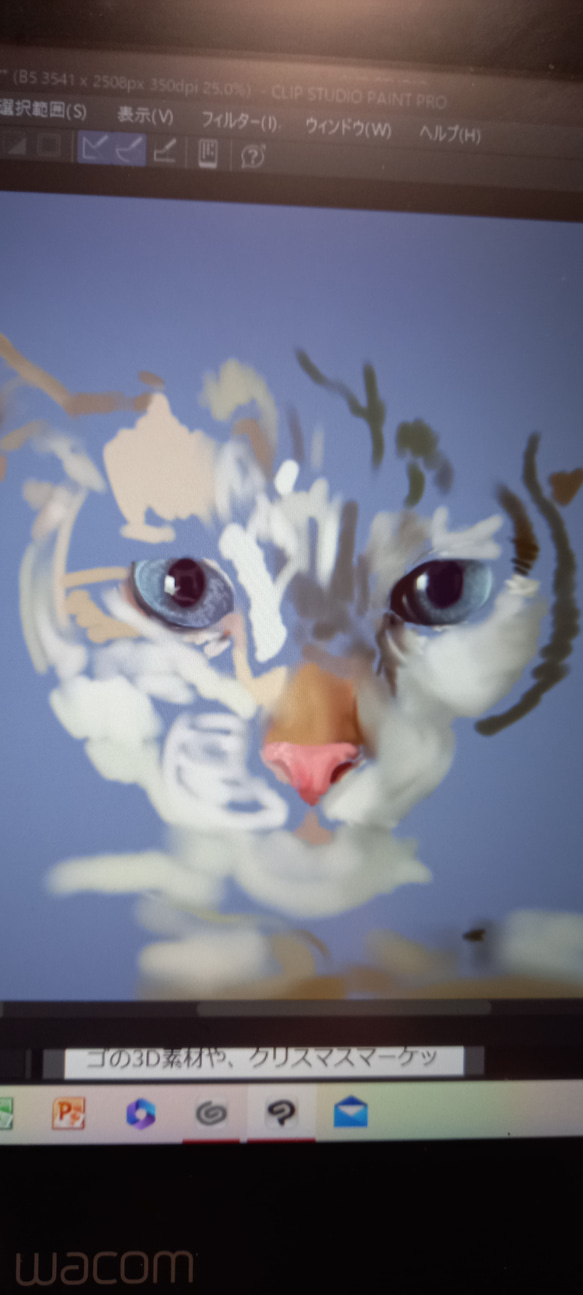 ペットの似顔絵ペンタブで描くデジタル絵画 6枚目の画像