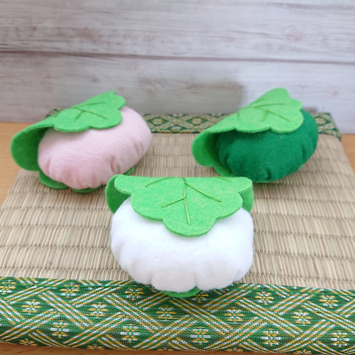 こどもの日の柏餅&桜餅とミニかしわもち&さくらもち おもちゃ・人形