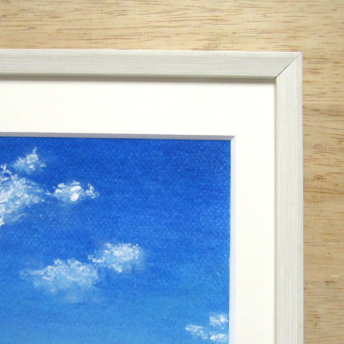 どこまでも、青い空（ﾊﾟｽﾃﾙ画・原画・額付き） 絵画 takiyo 通販