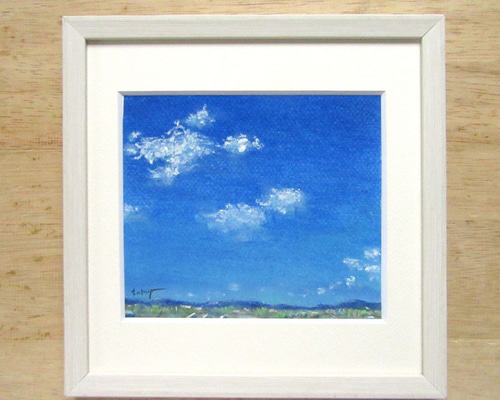 パステル画（原画）空。 パステルアート 月光飛行 パステル画原画 | iichi 日々の暮らし