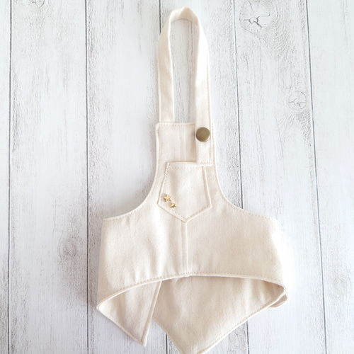 小型犬用 ♡ サイドでかリボン ♡ イレギュラーヘムエプロン ペット服