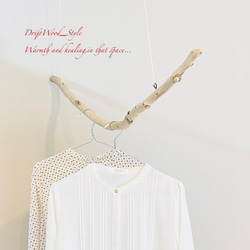 流木インテリア 緩やかな曲線を描く大型流木のハンガーラック 北欧 衣装掛け ハンギング 吊り下げ ハンガーポール N8 3枚目の画像