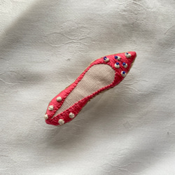 shoe shoe shoe刺繍のブローチNo.89 1枚目の画像