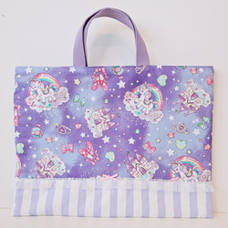 aki様♡専用入園入学 ユニコーン柄リバティレッスンバック 上履きいれ3点セット 送料無料☆入学・入園3点セット☆ユニコーン柄☆レッスンバック