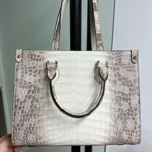 ヒマラヤ クロコダイルレザー ワニ革 ショルダーバッ本革 ボストン  