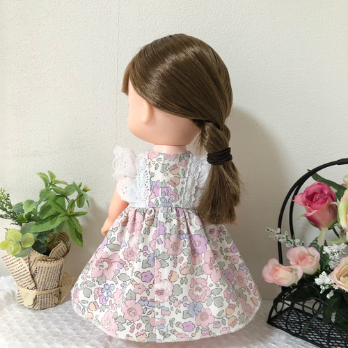 ハンドメイド　ドール服　ソランちゃんの服　ワンピース　リバティ ソランちゃん 服 レミンちゃん 服 メルちゃん 服】リバティ