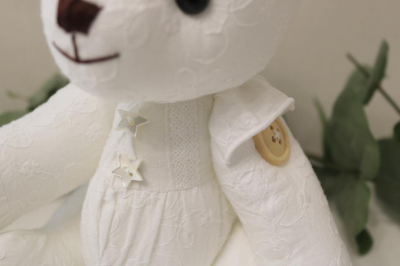 子供服リメイク 【toddler bear】テディベア  リメイクベア ベビー服リメイク ロンパースベア 4枚目の画像