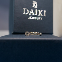 婚約指輪 エンゲージリング セットリング ダイヤモンド モアサナイト モアッサナイト 上品 プロポーズリング 5枚目の画像