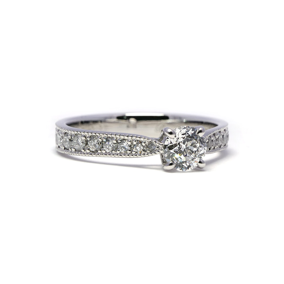 婚約指輪 エンゲージリング セットリング ダイヤモンド モアサナイト モアッサナイト 上品 プロポーズリング 8枚目の画像