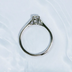 婚約指輪 エンゲージリング セットリング ダイヤモンド モアサナイト モアッサナイト 上品 プロポーズリング 4枚目の画像
